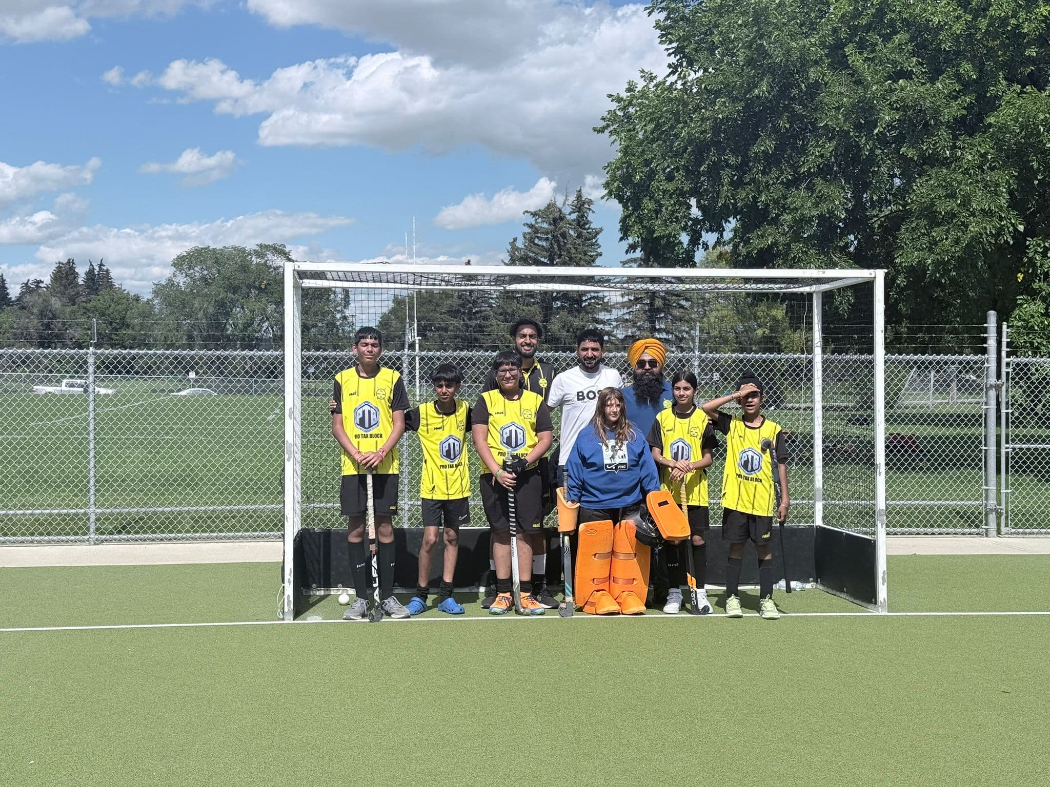 Youth squad at the goal